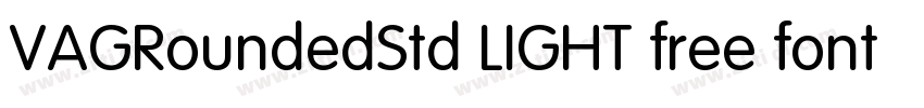 VAGRoundedStd LIGHT free font download字体转换